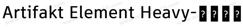 Artifakt Element Heavy字体转换